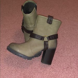 Charlotte Russe Buckle Booties